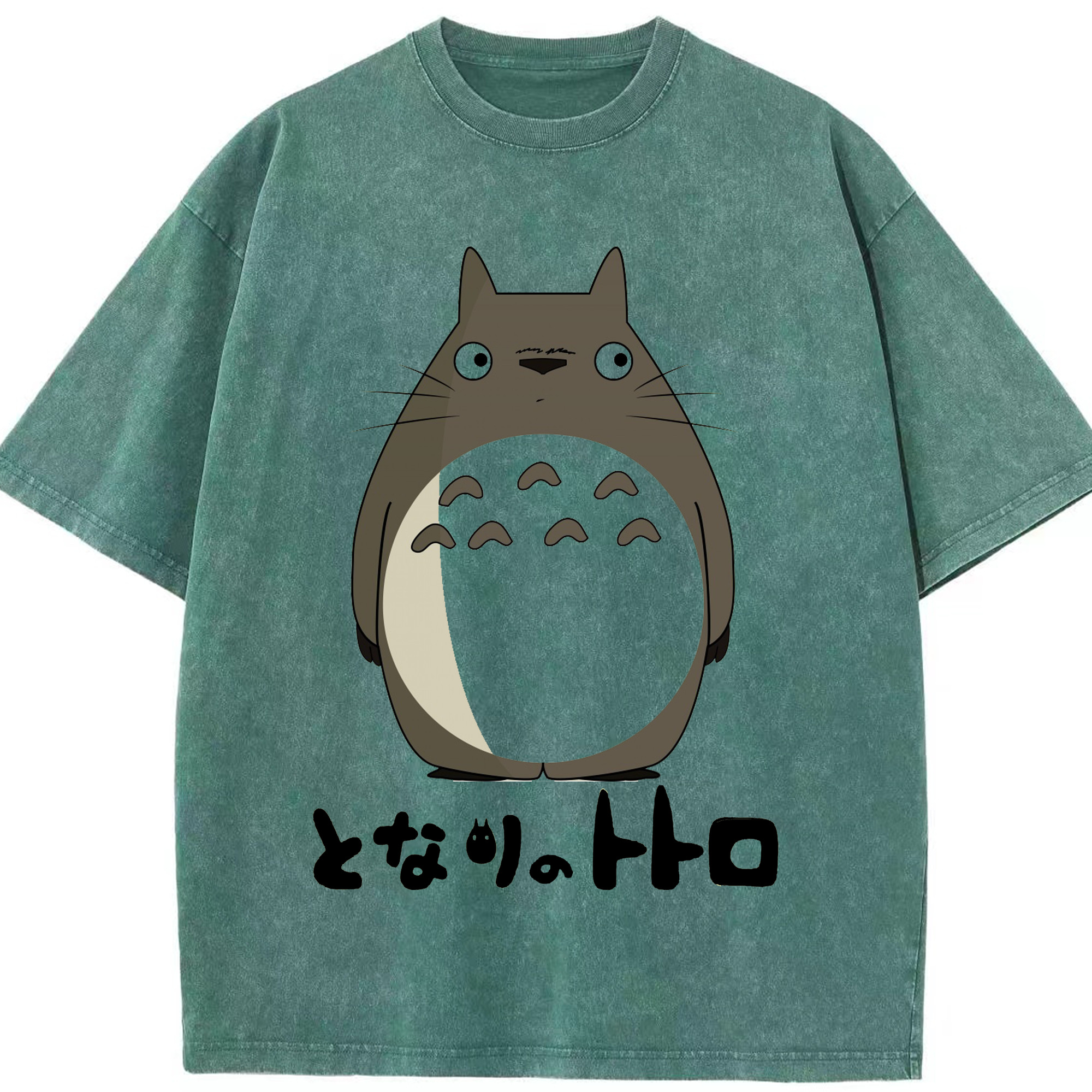 （画像用） となりのトトロ 草壁メイ 草壁サツキ My Neighbor Totoro Satsuki Kusakabe Mei Kusakabe 綿100% ヴィンテージ風 半袖Tシャツ（フロントプリント）